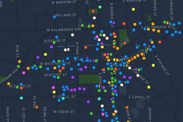 Downtown Kalamazoo Interactive Map